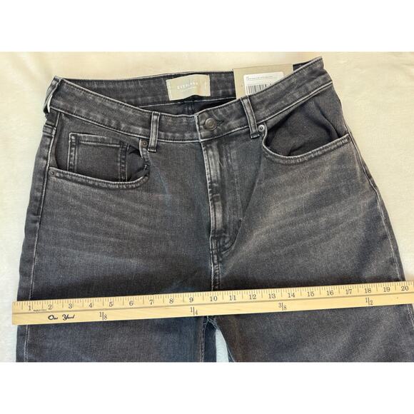 Everlane Black Curvy Cheeky Jeans 30 Straight High Rise Gray NEW Ankle Denim - Picture 5 of 9